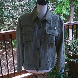 Chico's size 1 army green.